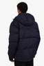 Gucci Navy Nylon Canvas GG Logo Down Jacket Size 52 Mens