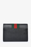 Gucci Black Leather Web Dionysus Wallet On Chain