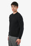 Givenchy Black Cotton Star Detail Sweater Size M