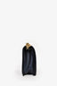 Pre-loved Chanel™ 2013-14 Navy Embossed Lambskin Medium Cube Boy Shoulder Bag