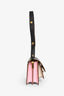 Marni Black/Cream/Pink Trunk Leather Mini Crossbody Bag