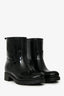 Moncler Black Patent Rubber Rain Boots Size 36