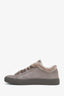 Brunello Cucinelli Taupe Leather Fur Trim Sneakers size 37