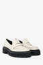 Proenza Schouler White Leather Lugsole Loafers Size 41