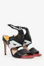 Fendi Black Leather "Monster" Heels Size 38
