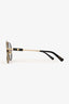Versace Black Gold Aviator Sunglasses