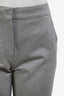 Max Mara Grey Tapered Leg Trousers Size 2