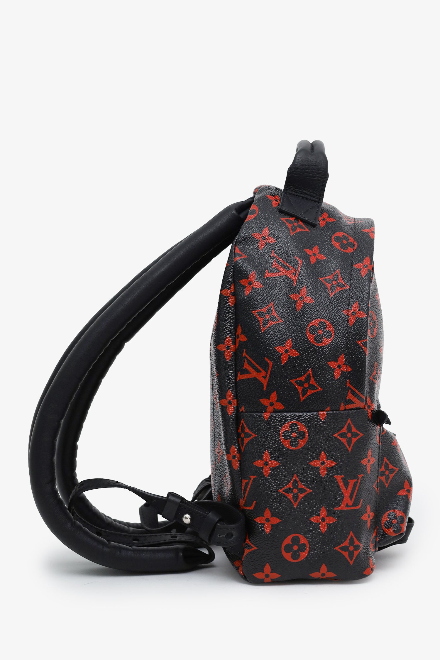 Louis Vuitton 2016 Black/Red Monogram Infrarouge Palm Springs PM Backp – Mine & Yours