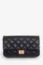 Pre-Loved Chanel™ 2018-19 Black Quilted Aged Calfskin Mini Reissue 2.55 Belt Bag