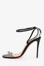Christian Louboutin Black Leather 'Spike So Me' Heels Size 40.5