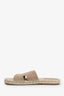 Hermès Beige Sable Antigua Espadrille Size 42