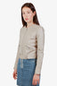 IRO Cream Leather Jacket Size 34