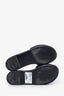 Pre-loved Chanel™ Black Woven Raffia Interwoven CC Flat Slides Size 38