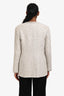 Pre-loved Chanel™ 1999 Silver Shimmer Tweed Evening Jacket Size 38