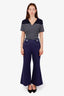 Zimmermann Navy Belted Wide Leg Pants Size 1