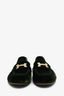 Hermès Green Velvet H Buckle Loafers Size 38.5