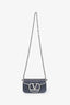 Valentino Metallic Beaded Crystal Embellished Small Locò Shoulder Bag
