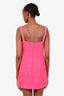 Self-Portrait Fuchsia Tweed Boucle Diamante Bust Mini Dress Size 6