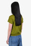 Vince Green Wool Polo Short Sleeve Sweater Size M