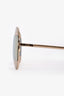 Christian Dior Gold Metal Mirror Aviator Sunglasses