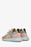 Hermès Grey/Multicolour Knit Suede Sneakers Size 39