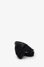 Saint Laurent Black Canvas Leather Trimmed Belt Bag