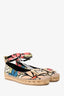 Roger Vivier Pink Multicolour Espadrilles Size 37.5