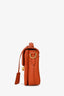 Prada Orange Saffiano Leather Mini Sound Top Handle Bag