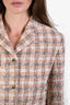 Miu Miu 2023 Brown/Beige Tweed Cropped Jacket Size 38