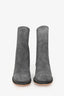 Guidi Grey Suede Stag Reverse Ankle Boots Size 36