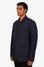 Burberry Navy Nylon Quilted Blazer Size 54 Mens