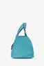 Hermès 2015 Bleu Paon Clemence Leather Picotin Lock 18