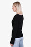 Frame Black Ribbed Bell Sleeve Sweater Size S