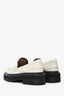 Proenza Schouler White Leather Lugsole Loafers Size 41