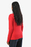 Weekend Max Mara Red Boat Neck Long Sleeve Sweater Size M