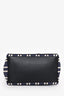 Balenciaga Navy/White/Black Canvas Striped Small Cabas Tote