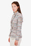 L'Agence Multicolour Tweed Double Breasted Blazer Size 8