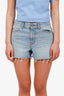 Gucci Blue Denim Angry Cat Shorts Size 26