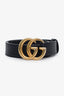 Gucci Black Leather GG Marmont Belt Size 75