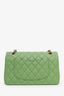 Pre-loved Chanel™ 2022+ Green Caviar Leather Medium Classic Double Flap Bag