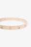 Cartier 18K Rose Gold 4 Diamonds Medium Model Love Bracelet Size 16
