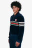 Gucci x Adidas Navy Velour Zip Up Jacket Size XL Mens