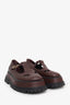 Burberry Burgundy Leather Platform Mary Janes Size 39