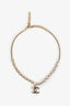 Pre-loved Chanel™ 2024 Gold Tone Transparent Beaded CC Pendant Necklace