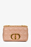 Christian Dior 2020 Pink Cannage Soft Leather Small 'Caro' Shoulder Bag