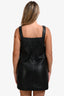 Maje Black Square Neck Sleeveless Mini Dress Size 2