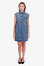 Prada Blue Denim Sleeveless Mini Dress Size 38
