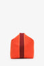 Hermès Orange Canvas Large Bride-A-Brac Pouch