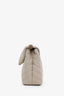 Saint Laurent Beige Canvas Small Loulou Puffer Shoulder Bag