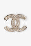 Pre-loved Chanel™ Black/Pink Marquise Crystal Embellished Brooch